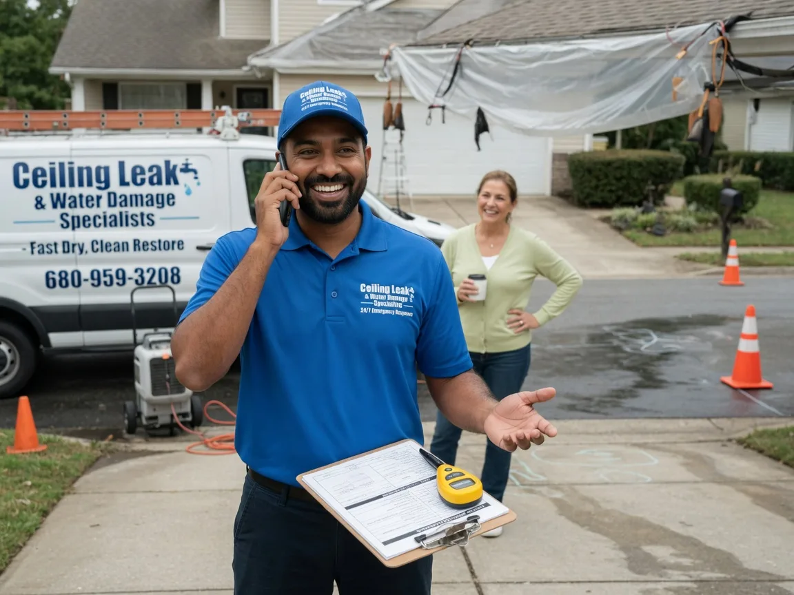 Ceiling Leak Cleanup Erick, OK FAQs